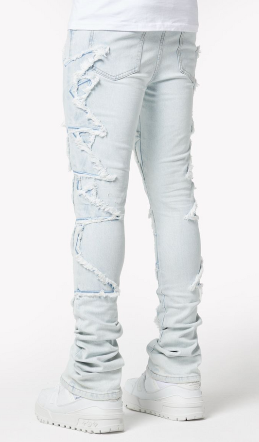 Guapi Aqua Blue Stars Denim V2