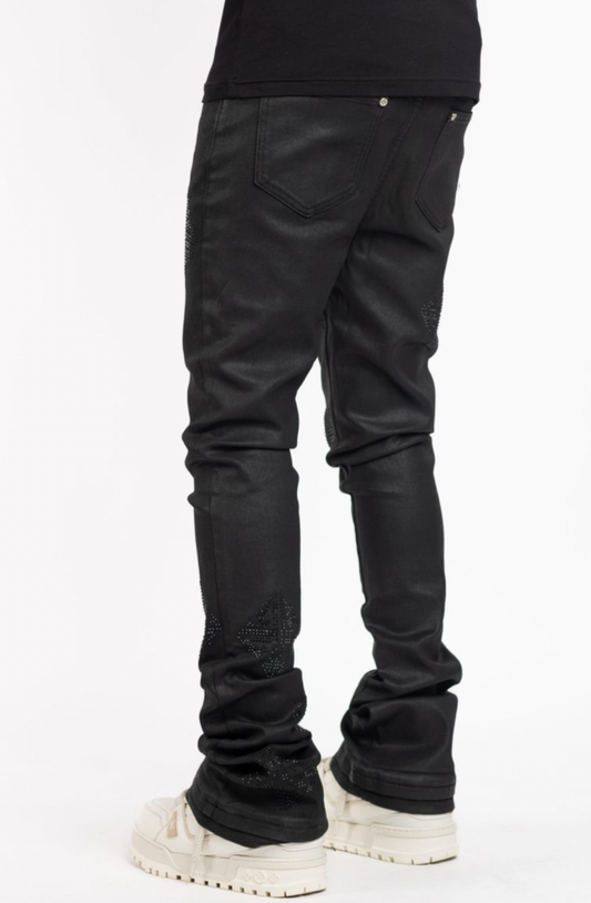 Guapi Obsidian Black Icon Embellished Denim