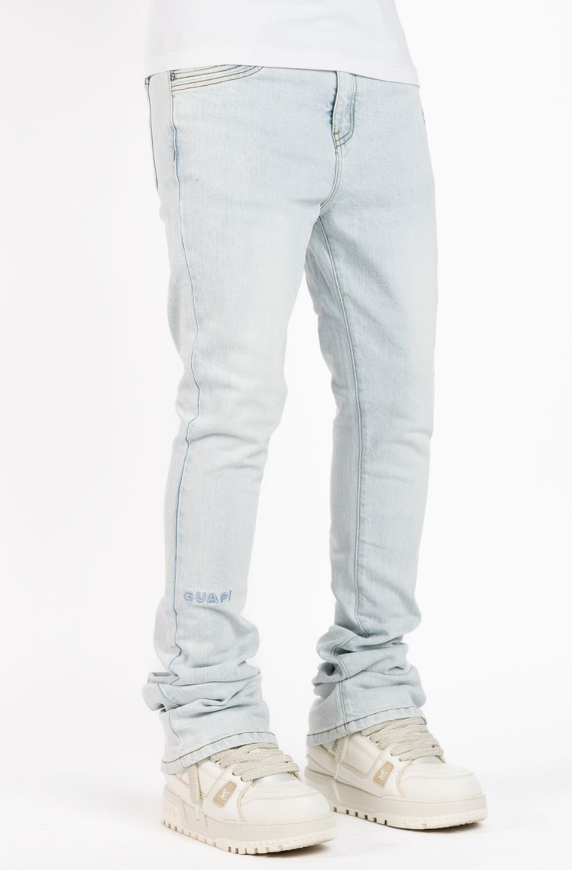 Guapi Aqua Blue Basics Stacked Denim