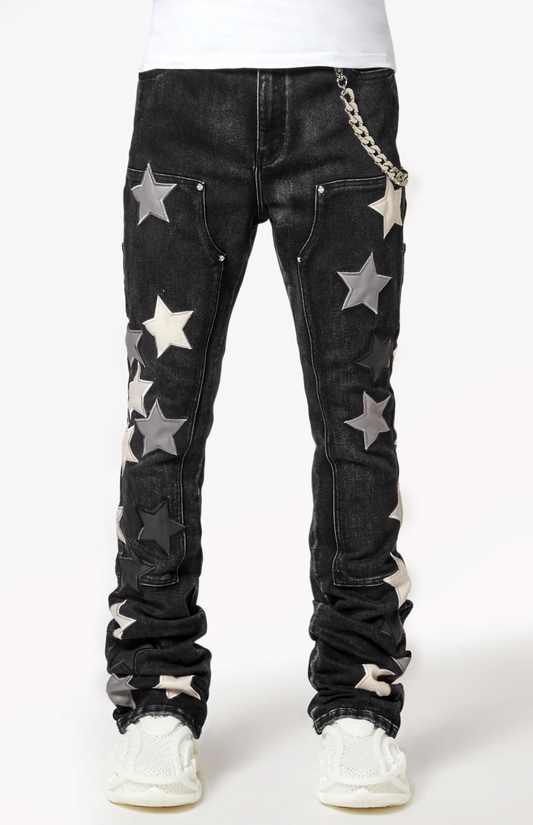 Guapi Obsidian Black Vintage Stars Denim