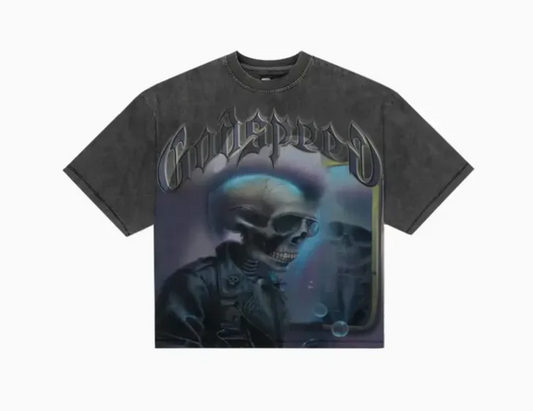 Godspeed Man In The Mirror Tee (Grey Wash)