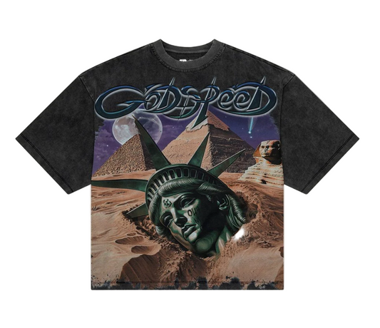 Godspeed Mother Cairo Tee (Grey Wash)