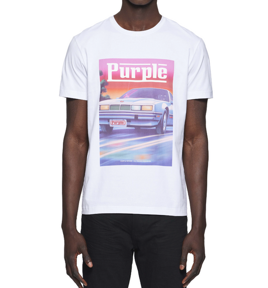 Purple Brand Clean Jersey SS Tee Car
