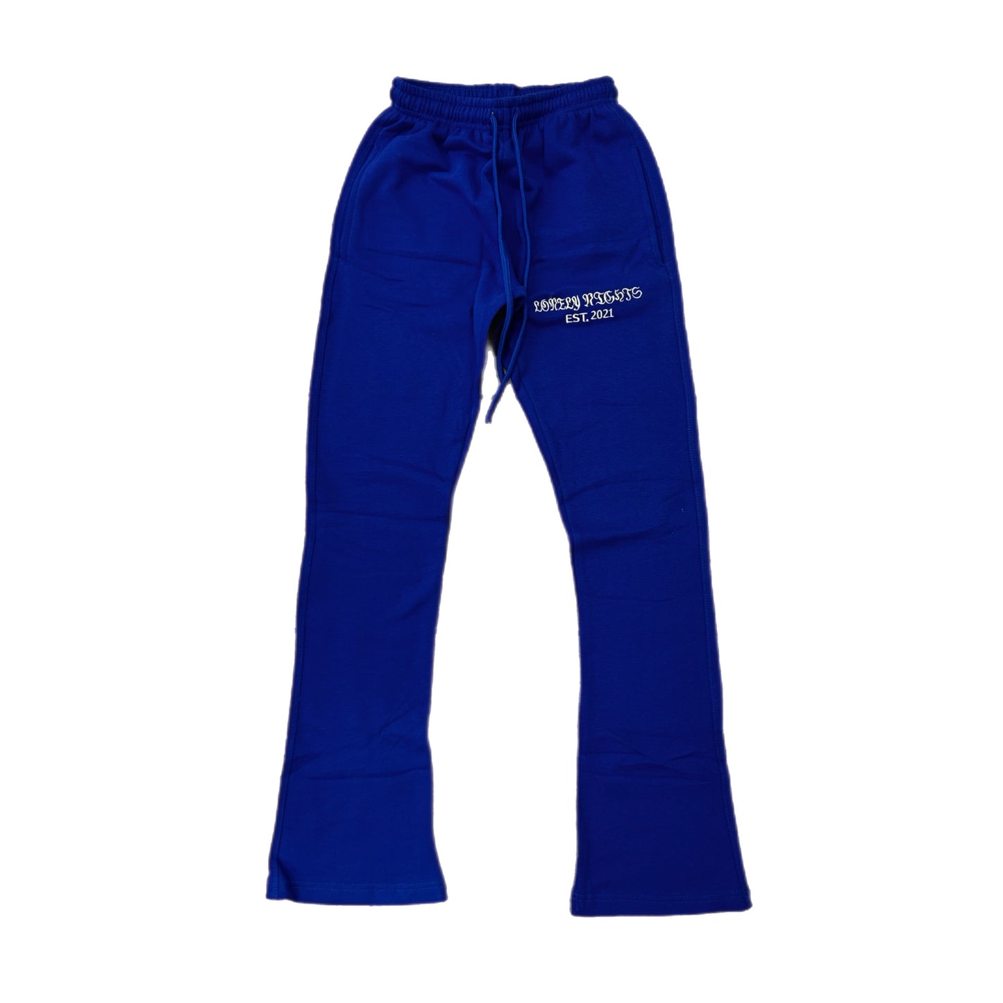 Lonely Nights EST. 2021 Flare Sweatpants Blue