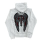 Lonely Nights Classic Hoodie White/Grey/Red