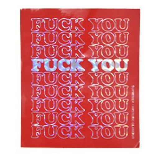 SUPREME - FUCK YOU STICKER