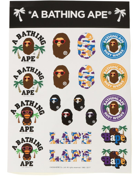 Supreme online bape stickers