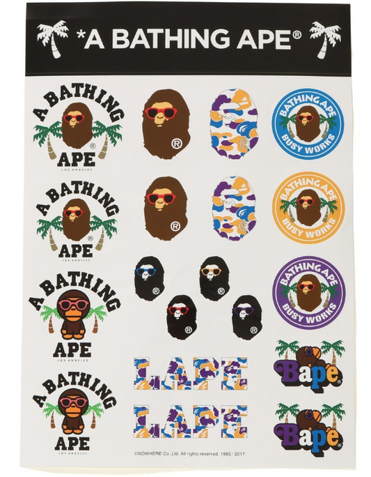 BAPE - LA EXCLUSIVE STICKERS
