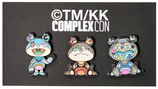 Takashi Murakami ComplexCon Bear Pin Set