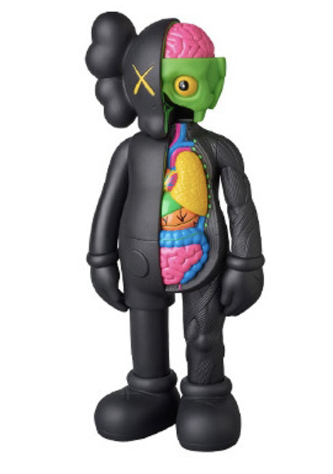 KAWS Companion Flayed Open Edition Vinyl Figure Black
