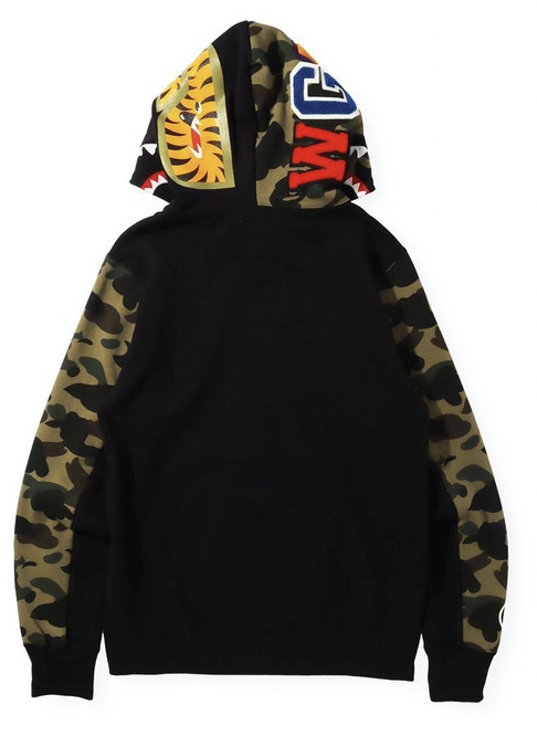 BAPE 1st Camo Shark Full Zip Hoodie (SS23) Black