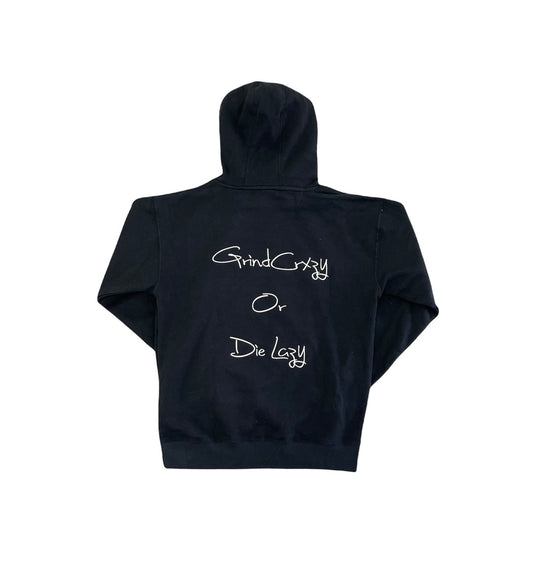 Grind Crxzy or Die Lazy Skull Hoodie