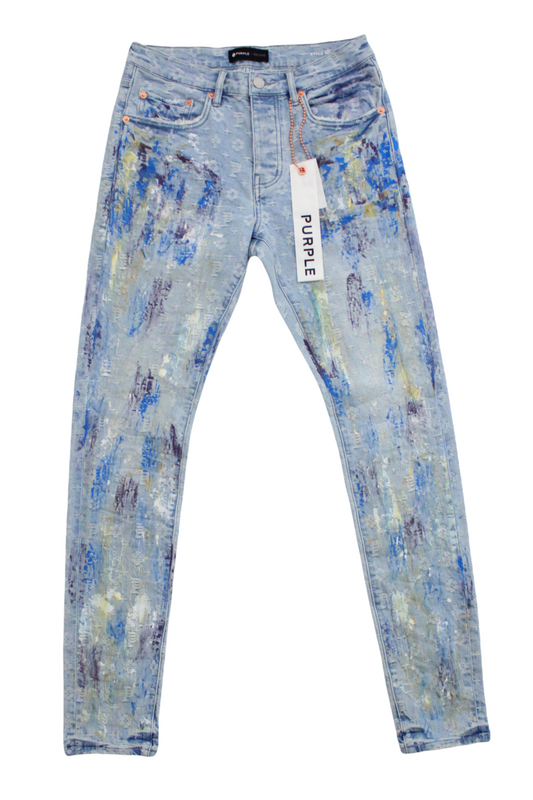 Purple Brand Paint Over Light Bleach Jacquard Monogram