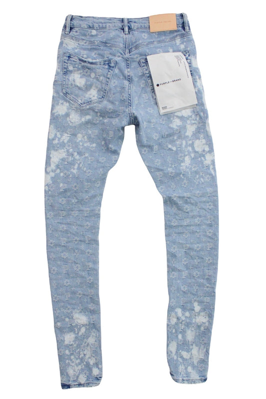 Purple brand Light IndigoBleach Jacquard Monogram