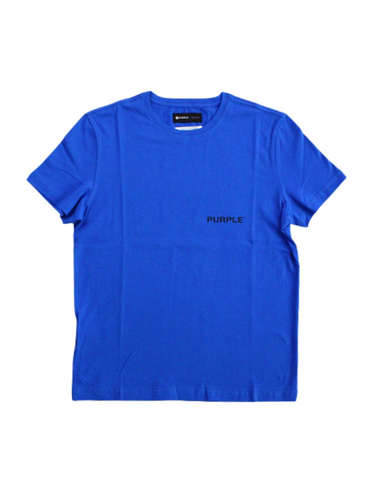 Purple Brand Clean Jersey SS Tee Wordmark Blue