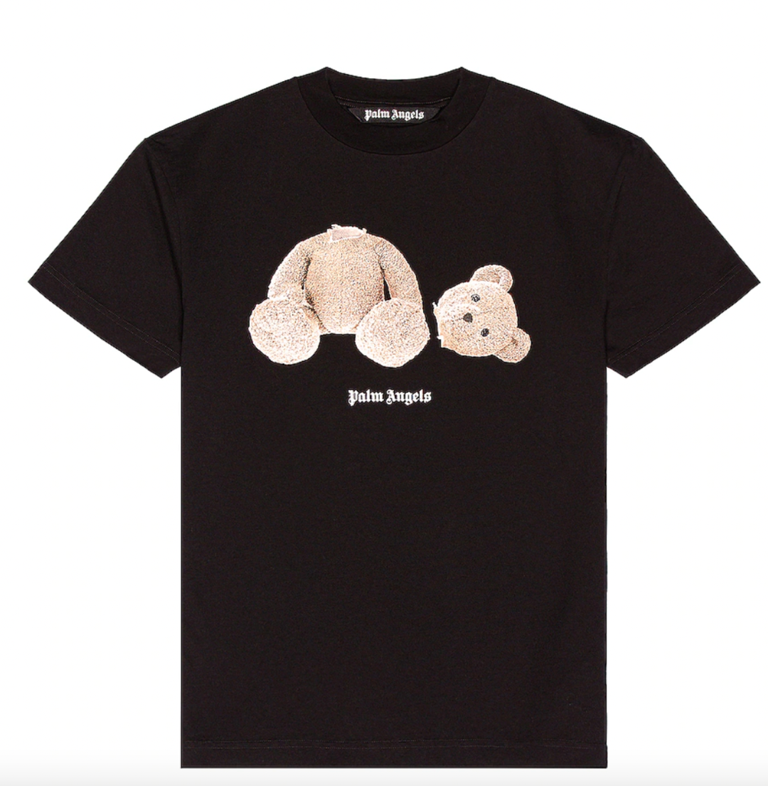 Palm Angels Black Classic Bear Shirt