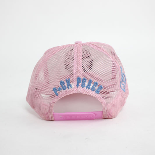 EVOL FLOWER TRUCKER HAT PINK/BABY BLUE