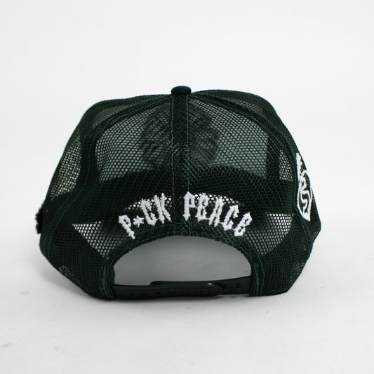 EVOL FLOWER TRUCKER HAT GREEN/WHITE