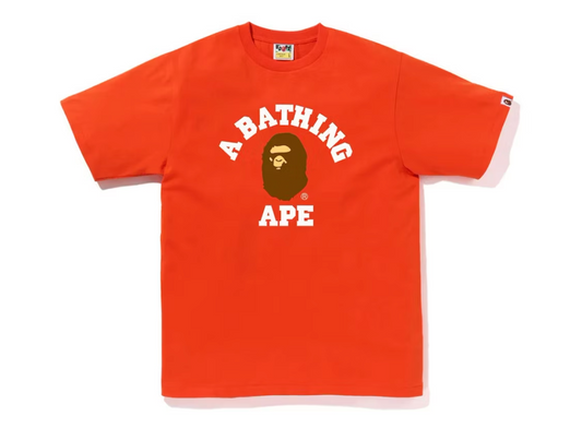 BAPE College Tee Orange 2023