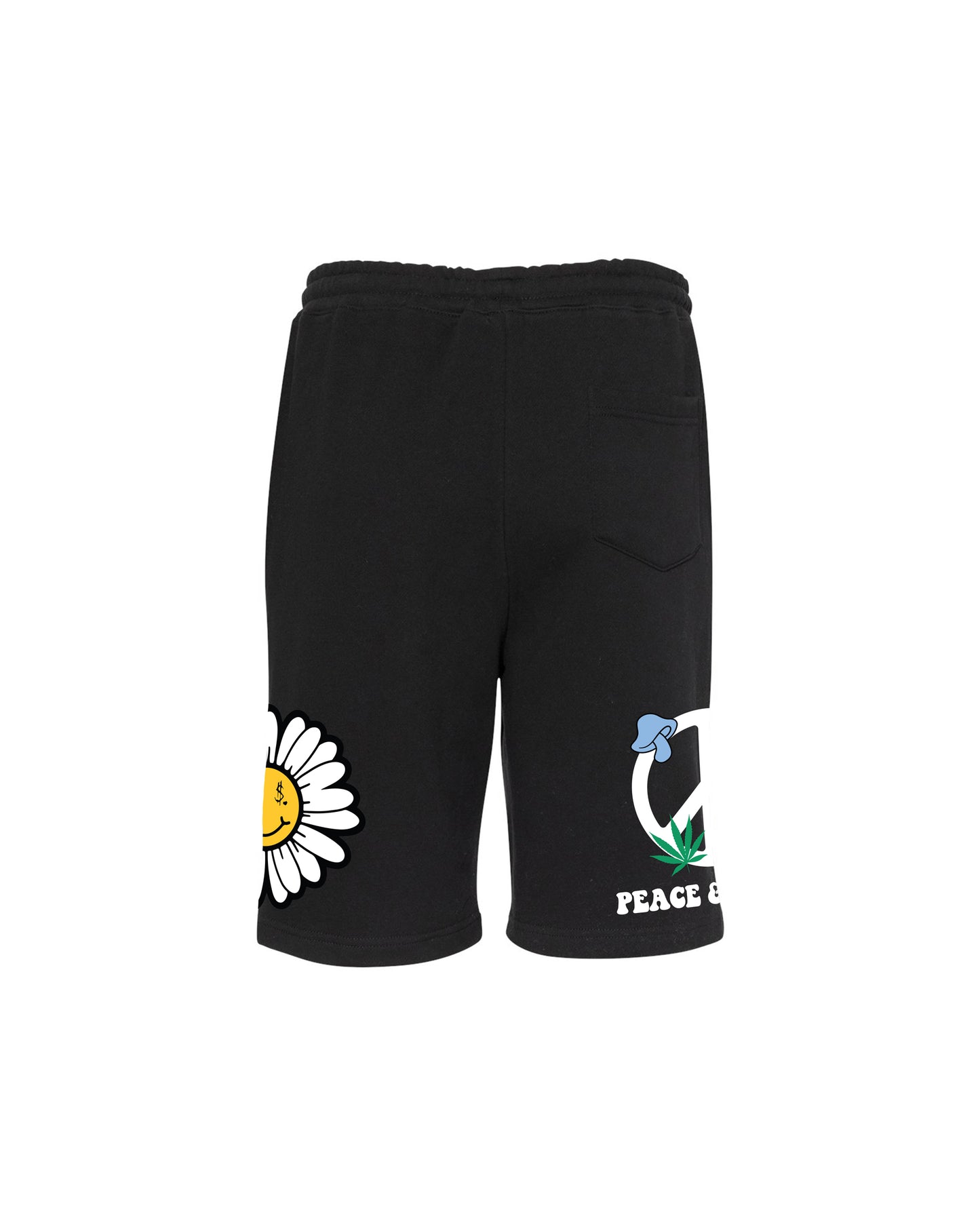 EVOL Peace Shorts Black And Yellow