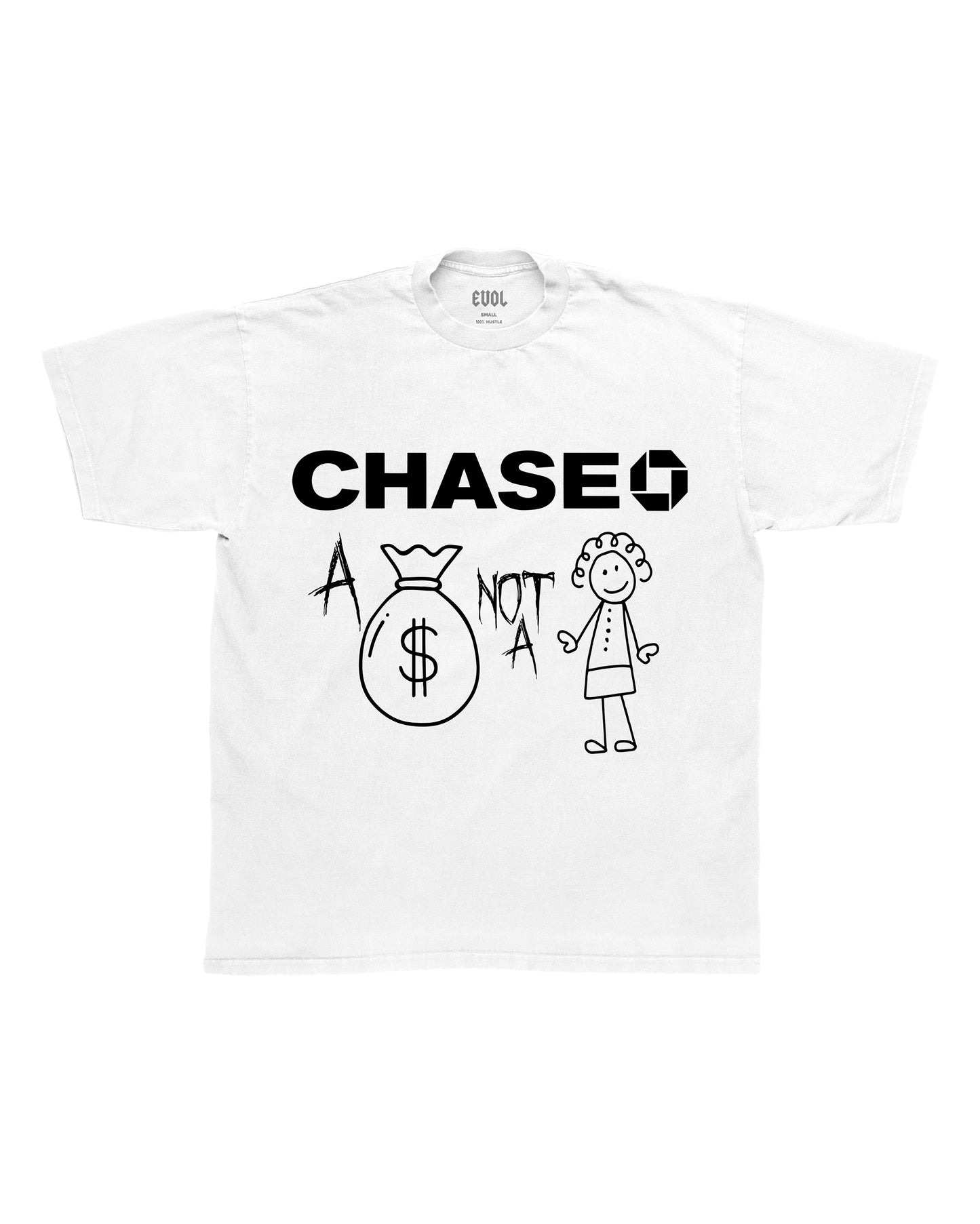 Evol Chase Tee White/Black