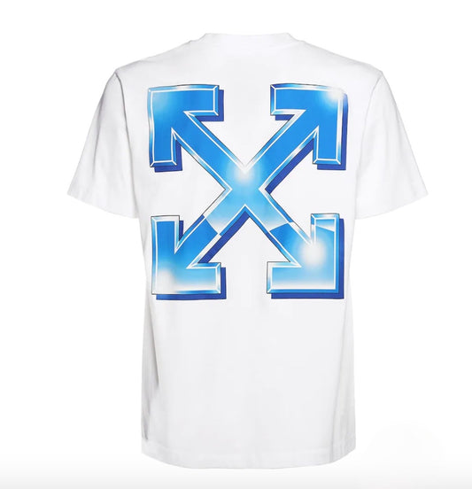 Off- White Metal Arrow brand-print cotton-jersey T-shirt