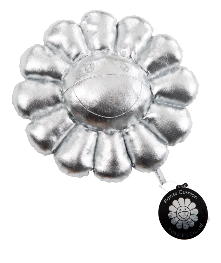 Takashi Murakami Flower Plush (30 CM )Silver