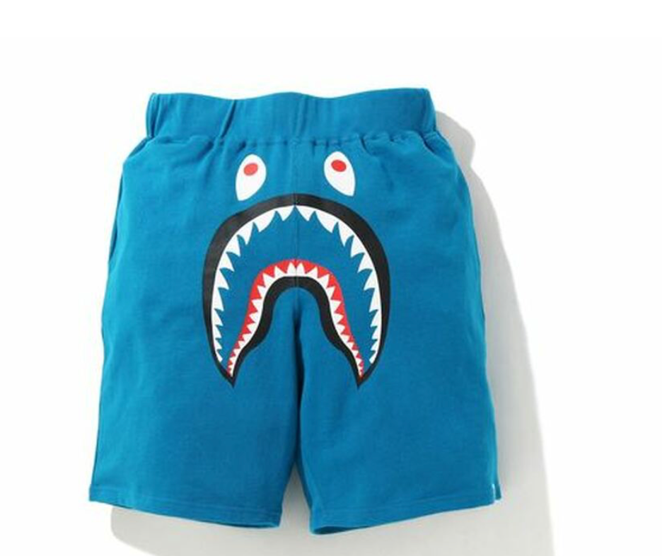 Bape Wide sweat shorts Blue