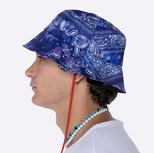 EPTM TIE DYED BANDANA BUCKET HAT PURPLE