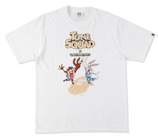 BAPE x Space Jam Ape Head Court White