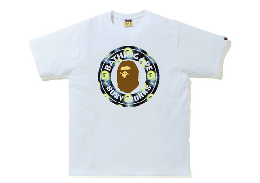 BAPE Storm Busy Works Tee White/Black