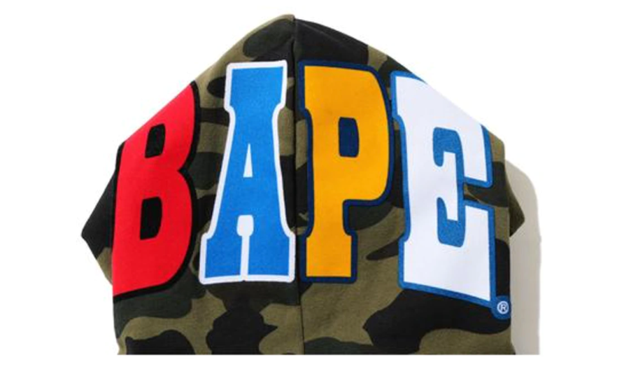 BAPE 1St Camo 2Nd Ape Pullover Hoodie Green
