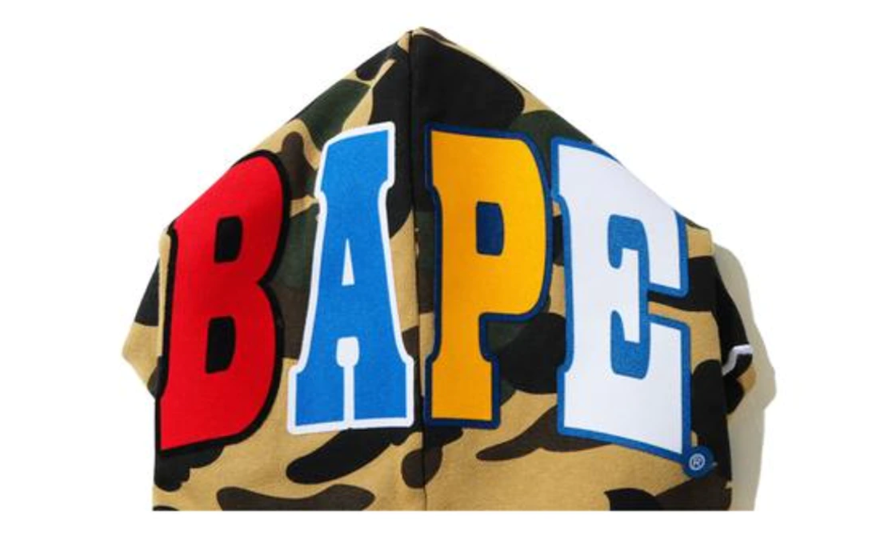 BAPE 1St Camo 2Nd Ape Pullover Hoodie Yellow