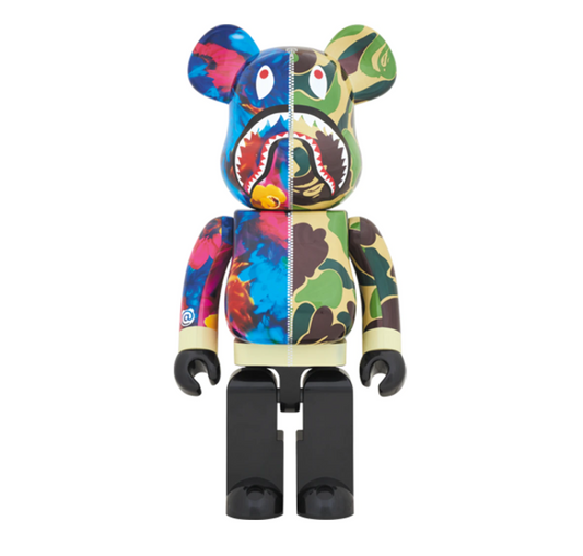 Bearbrick x Bape x Mika Ninagawa Shark 1000% Green