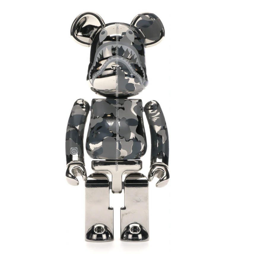 Bearbrick x Medicom Superalloy Chogokin 200 Bearbrick Silver