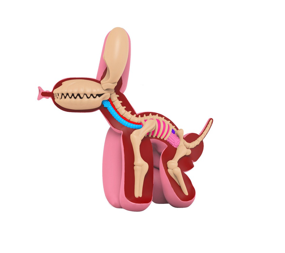 Whatshisname x Jason Freeny Mighty Jaxx Dissected Popek Figure Red