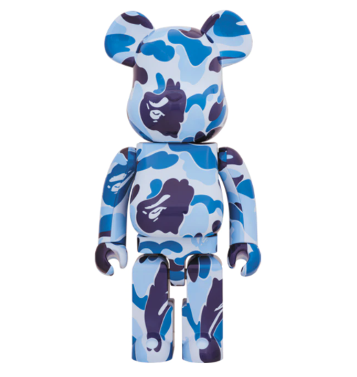 Bearbrick x A Bathing Ape ABC Camo 1000% Blue – Upper Level 916