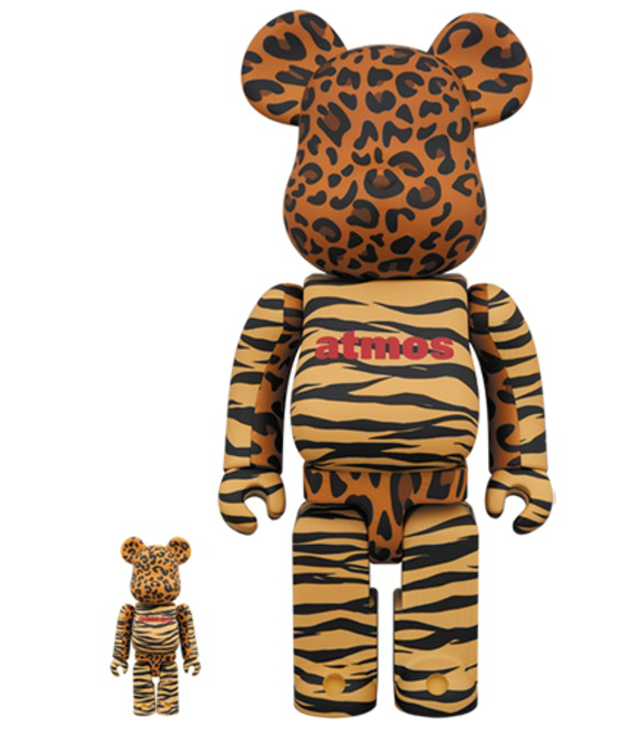 Bearbrick Atmos Animal 100% & 400% Set Orange