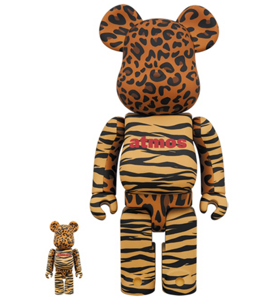 Bearbrick Atmos Animal 100% & 400% Set Orange