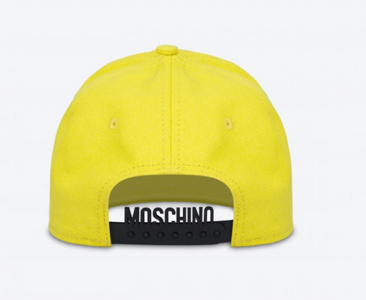 Moschino Smiley Embroidery Canvas Hat