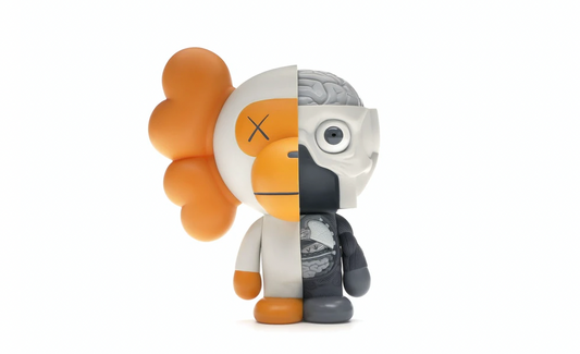 KAWS Bape Dissected Baby Milo Vinyl Figure White