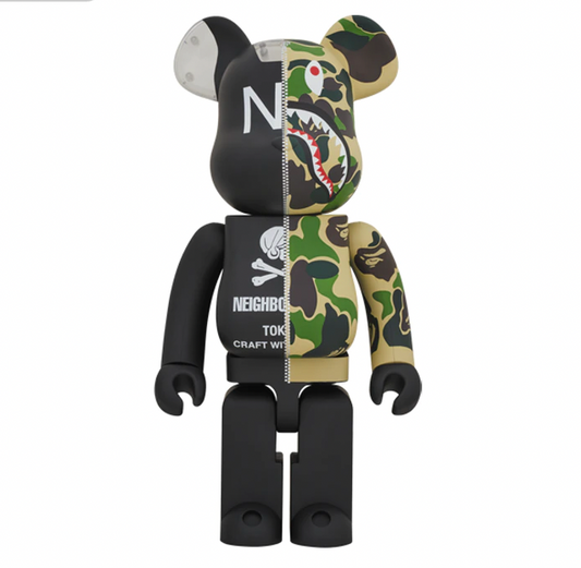 Bearbrick x A Bathing Ape x Neighborhood 1000% Multi