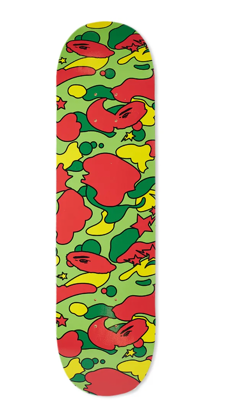 A BATHING APE STA CAMO SKATEBOARD MULTI