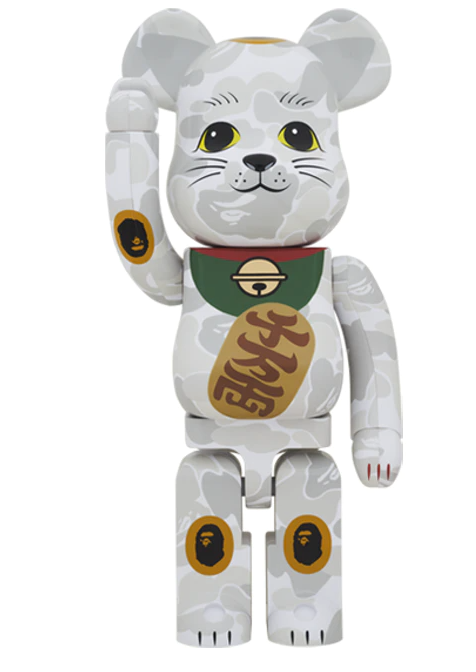 Bearbrick x BAPE Maneki Neko 1000%