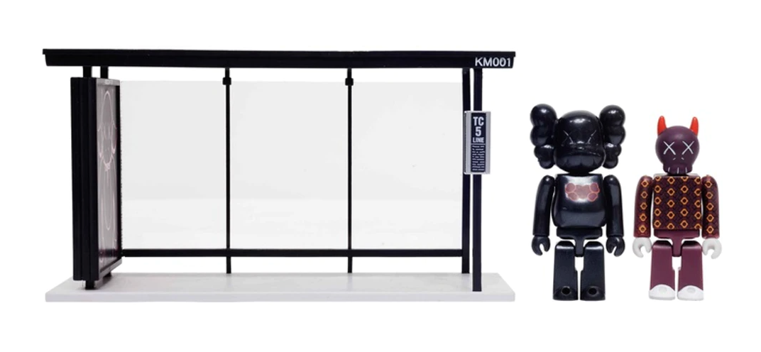 KAWS x Medicom Bus Stop Series Volume 1 Vinyl Toy Black/Red