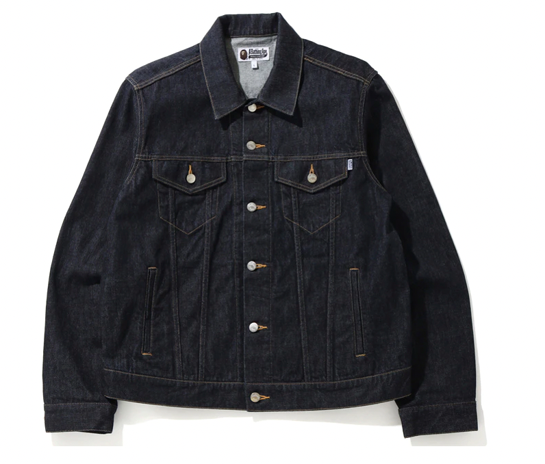 BAPE x Dragon Ball Z Baby Milo Big Ape Head Denim Jacket Indigo