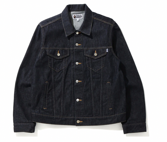 BAPE x Dragon Ball Z Baby Milo Big Ape Head Denim Jacket Indigo