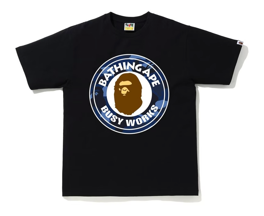 BAPE Color Camo Busy Works T-Shirt (SS20) Black/Navy
