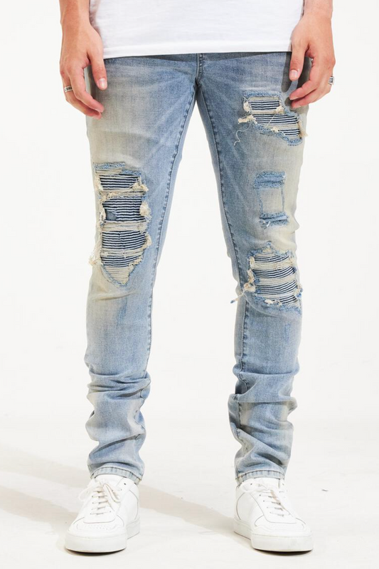 Embellish JASON RIP & REPAIR Light Blue