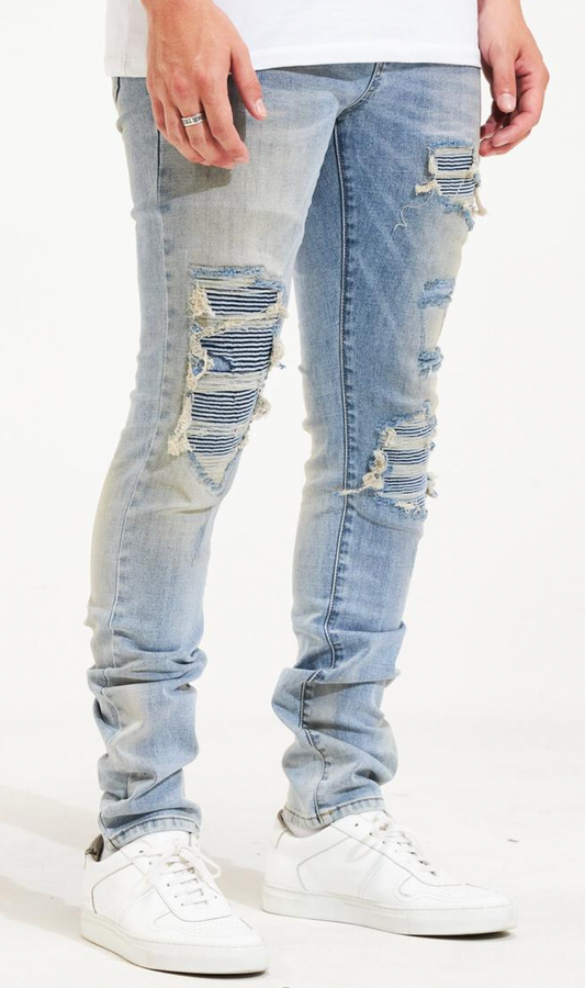 Embellish JASON RIP & REPAIR Light Blue